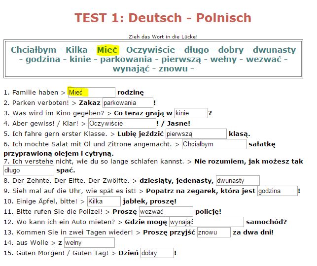 PolnischSprachkurs für Anfänger kostenlos testen