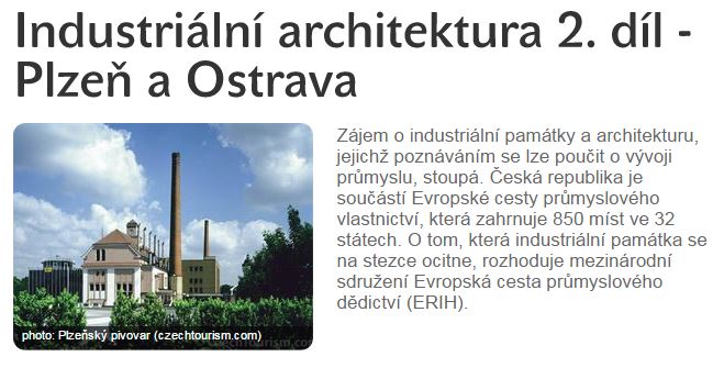 tschechische industriearchitektur auf tschechisch