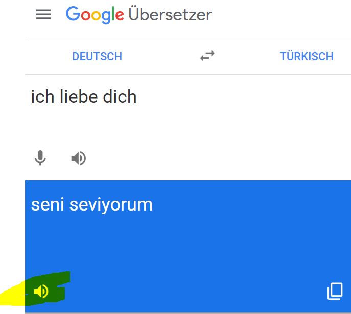 deutsch Türkisch übersetzen mit aussprache