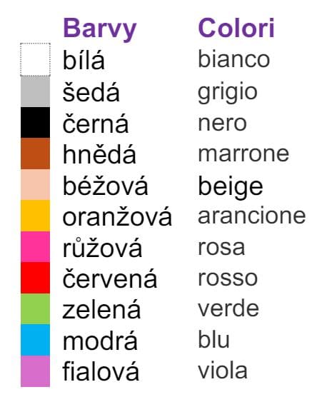 colori in ceco