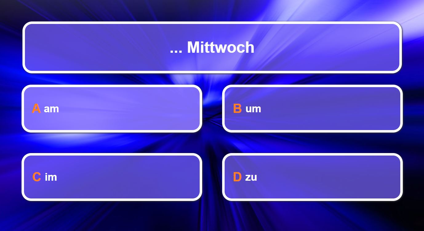 quiz am mittwoch