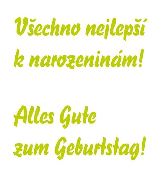 vsechno nejlepsi l narozeninam alles gute zum geburtstag