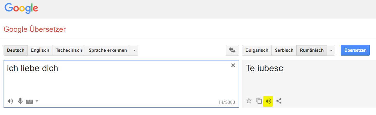 deutsch rumänisch übersetzen mit aussprache