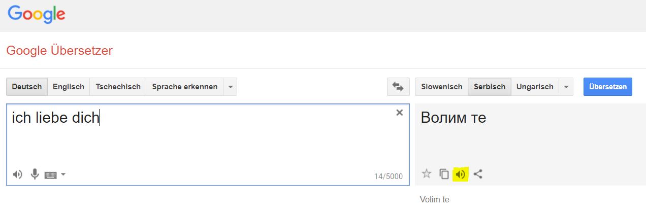deutsch serbisch übersetzen mit aussprache