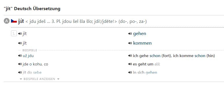 gratis Online-Wörterbuch Tschechisch - Deutsch / Deutsch - Tschechisch von Langenscheidt