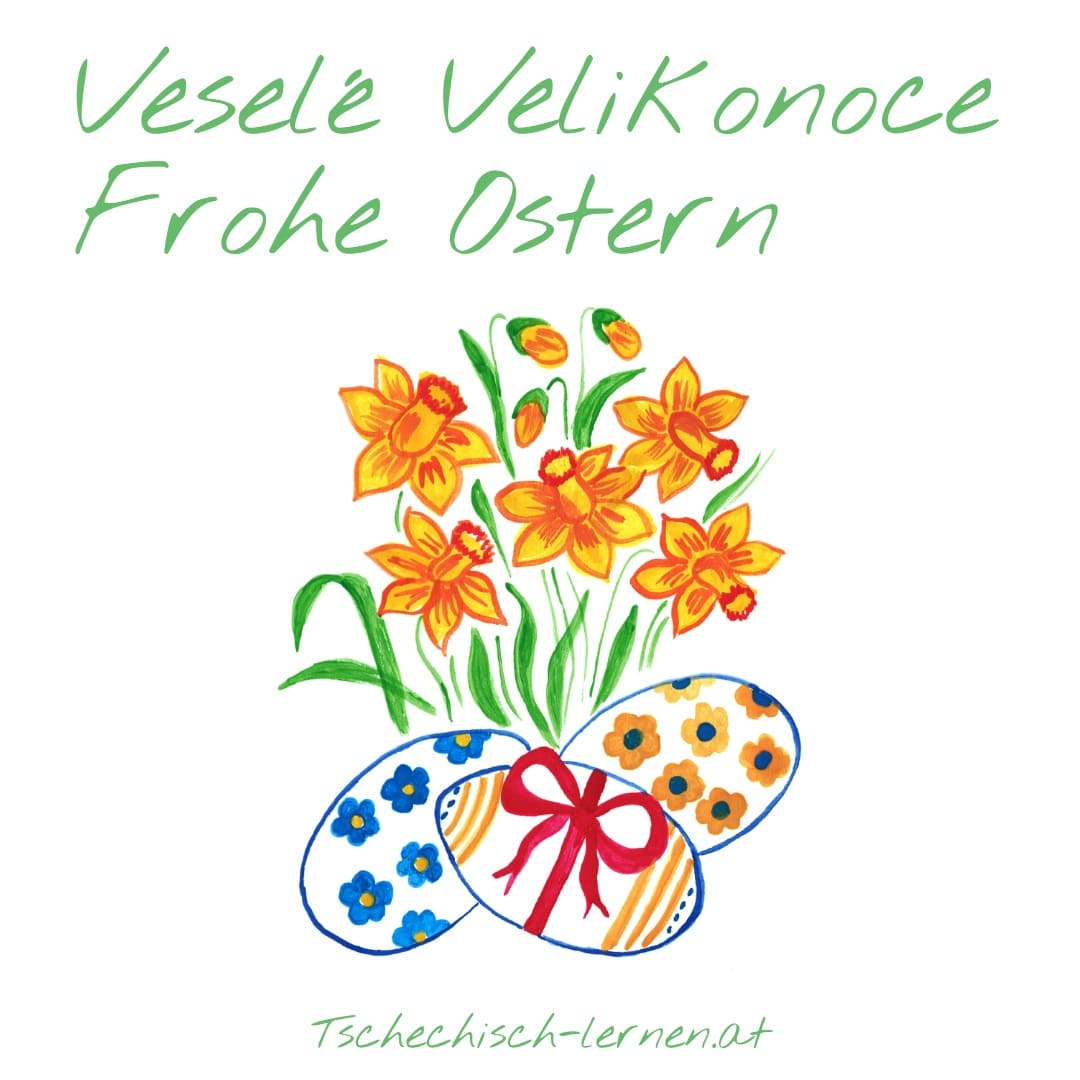 Frohe Ostern auf Tschechisch